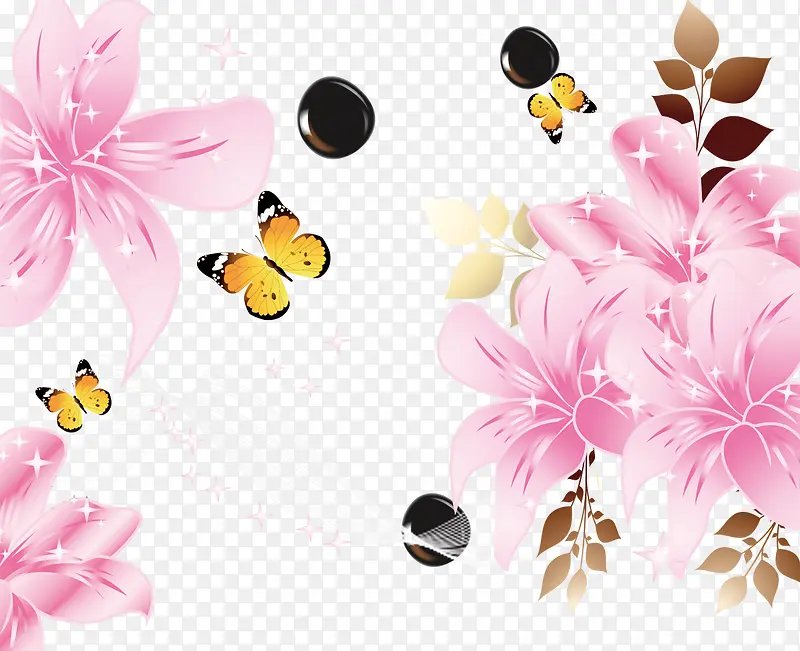 粉色梦幻花