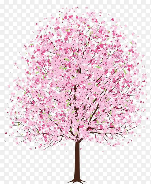 粉色桃花树