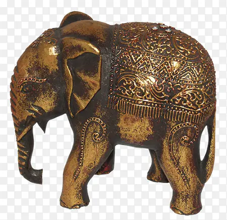 木雕大象软装饰品
