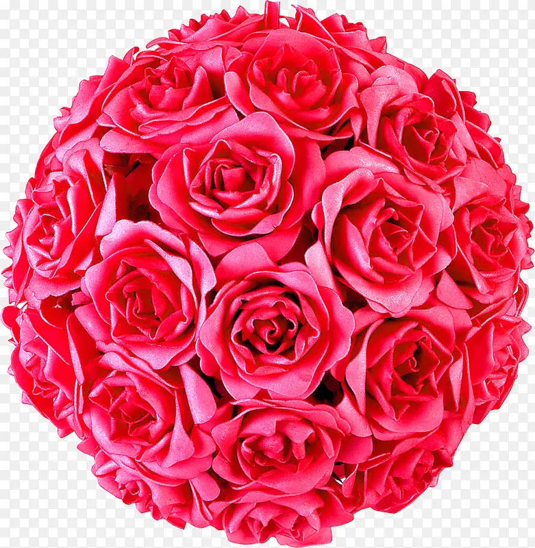 红色玫瑰花球花束母亲节礼物