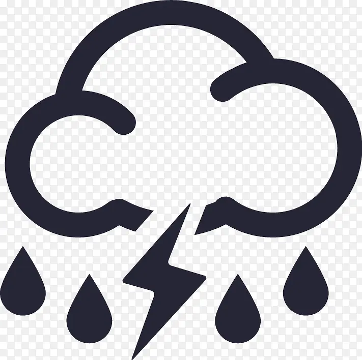 强雷阵雨PNG图片素材下载_图片编号9296035-PNG素材网