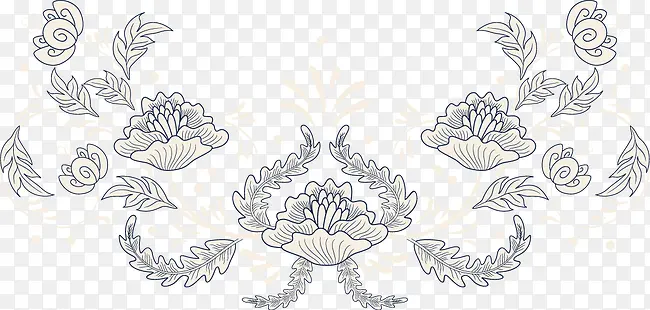 中国式装饰花纹