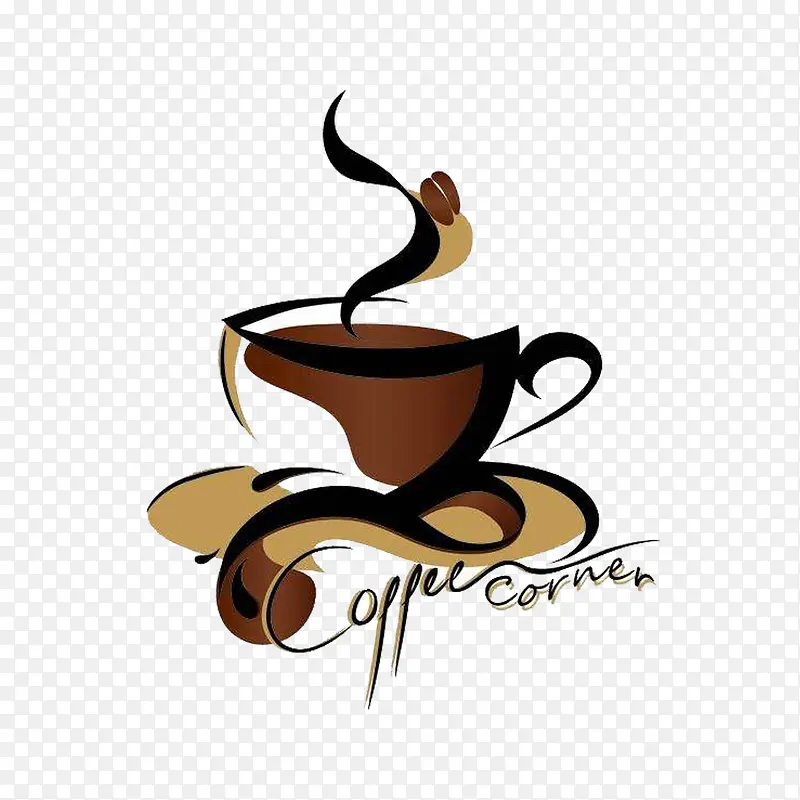 创意咖啡杯咖啡厅logo