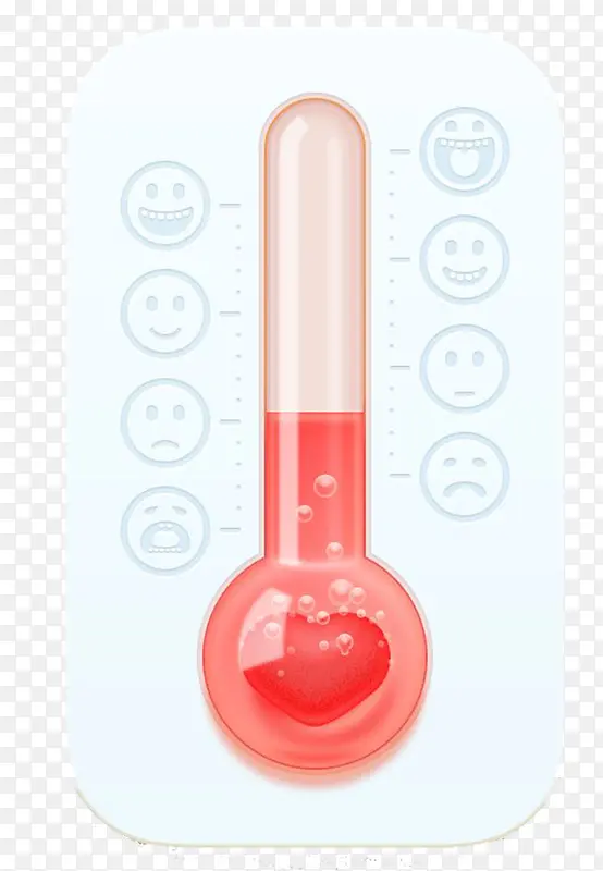 粉红色卡通温度图标