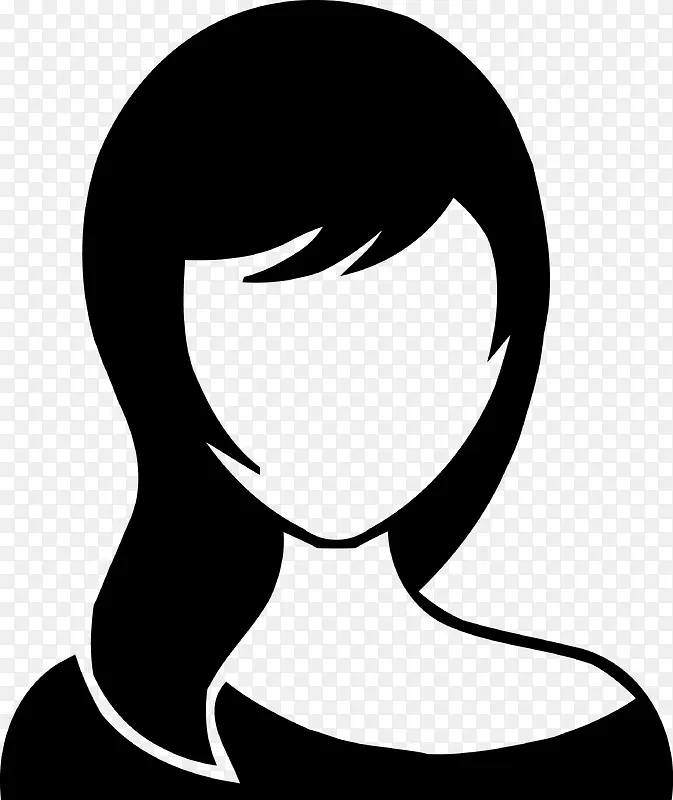 长发女人矢量图PNG图片素材下载_图片编号9301346-PNG素材网