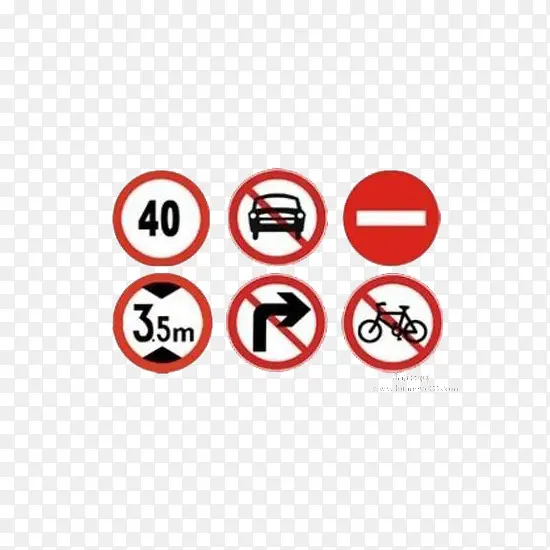 交通警示图标