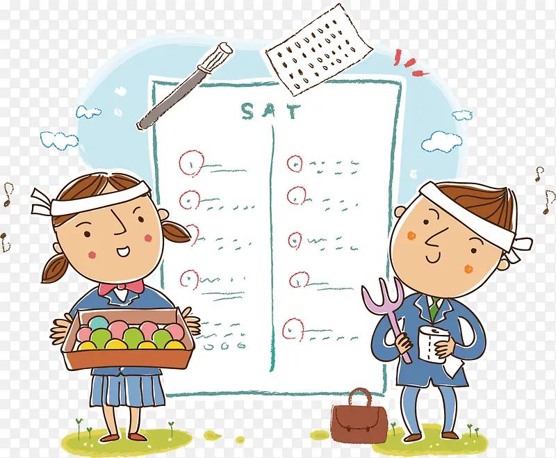可爱卡通学生PNG图片素材下载_图片编号9309724-PNG素材网