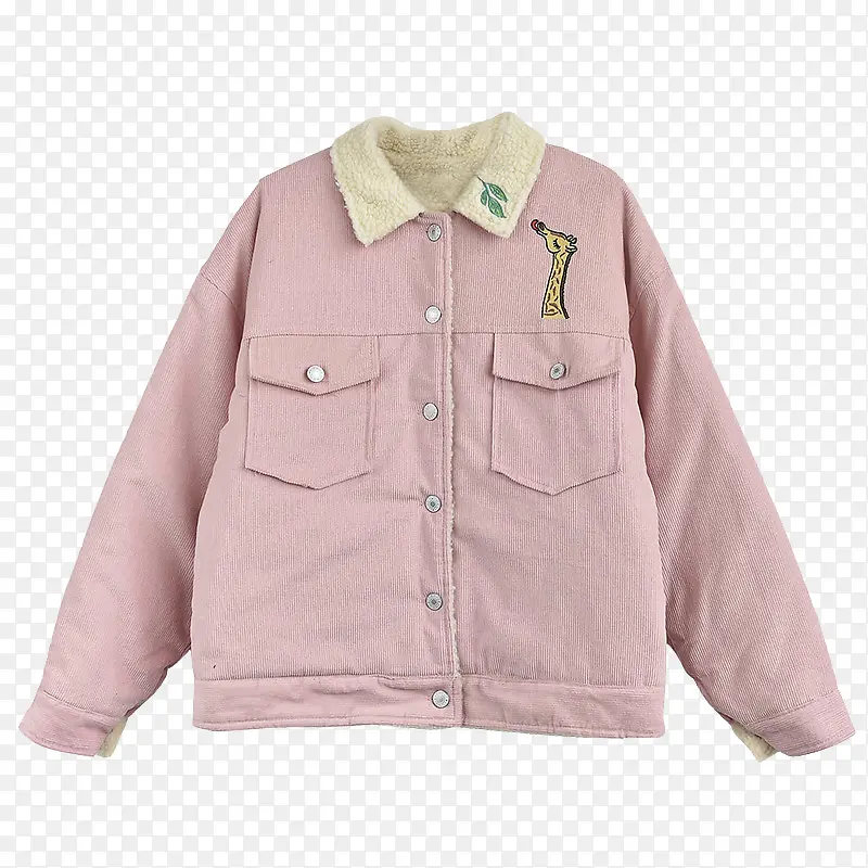 粉色外套