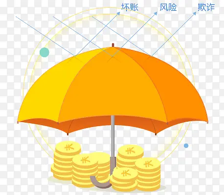 金融雨伞金币保护伞