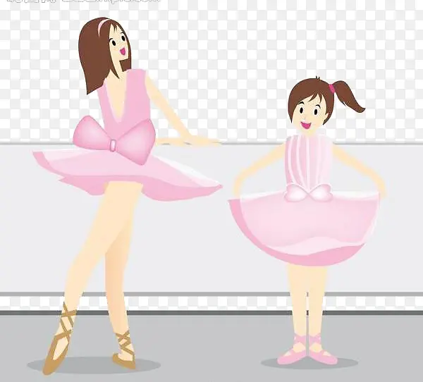 跳芭蕾的小女生