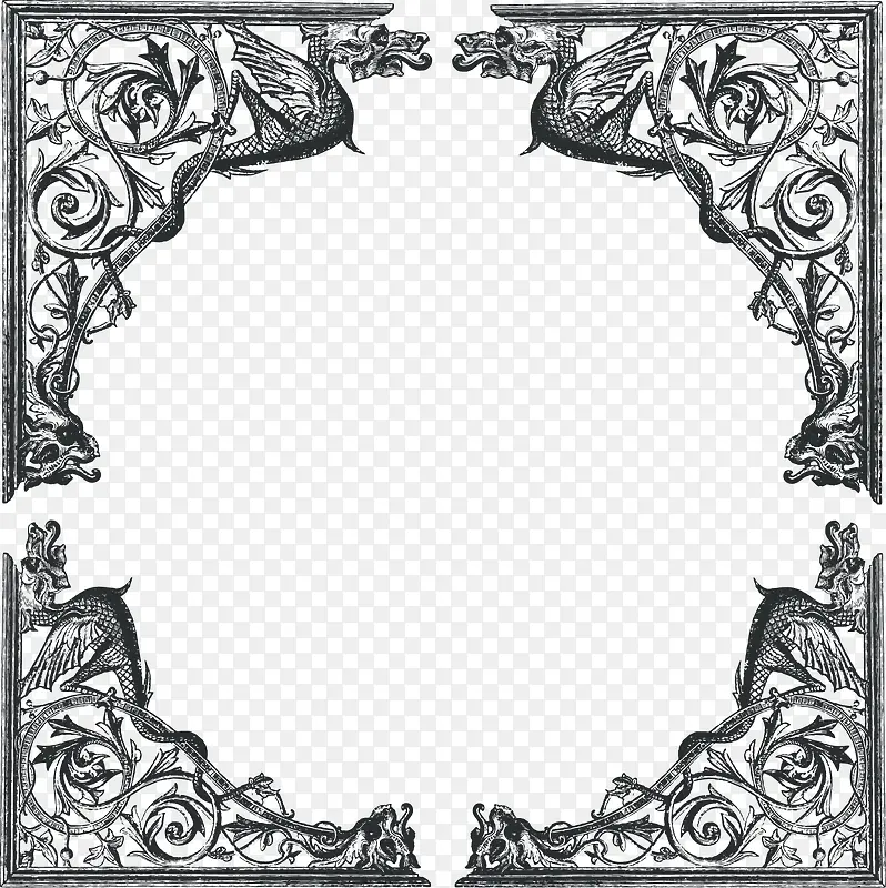 矢量古典花纹