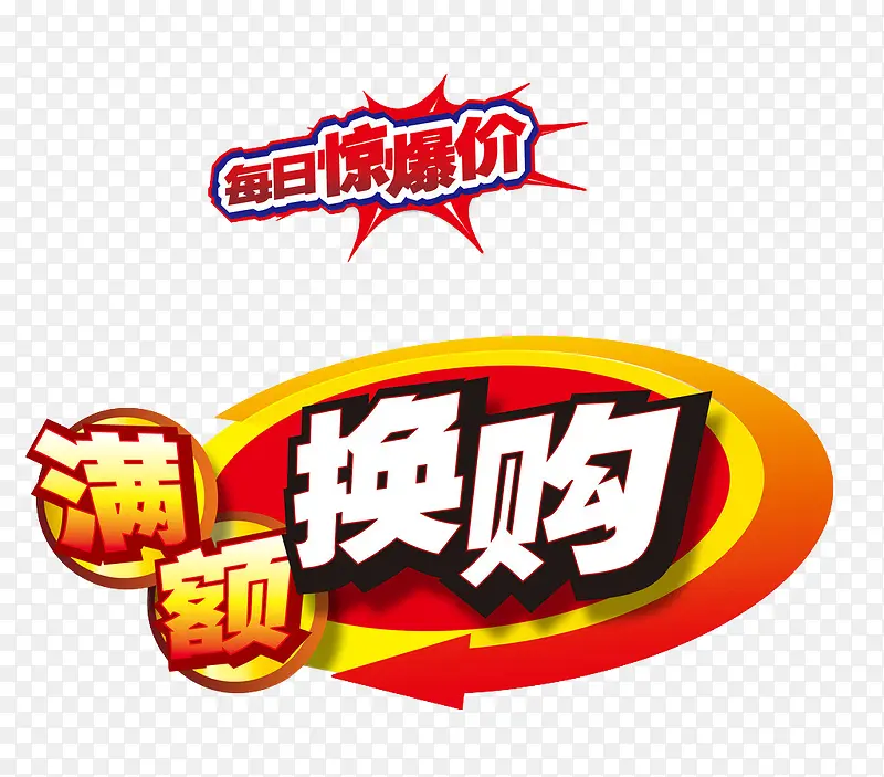 惊爆价换购标牌