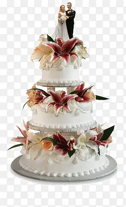 花瓣婚礼蛋糕