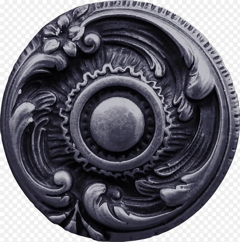 花纹金属雕刻圆