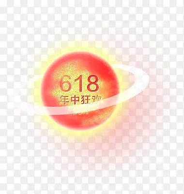 618年终狂欢红色圆形