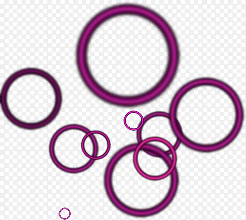 紫色浪漫圆圈重叠设计