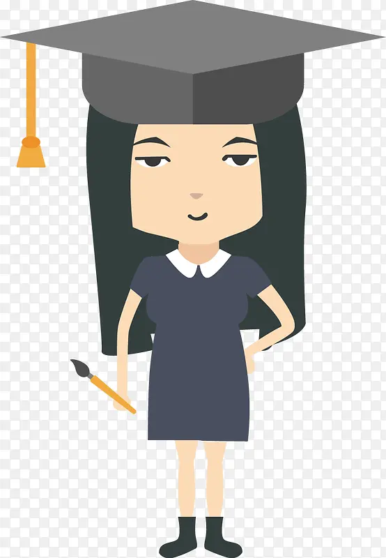 穿学士服的女学士PNG图片素材下载_图片编号9333674-PNG素材网