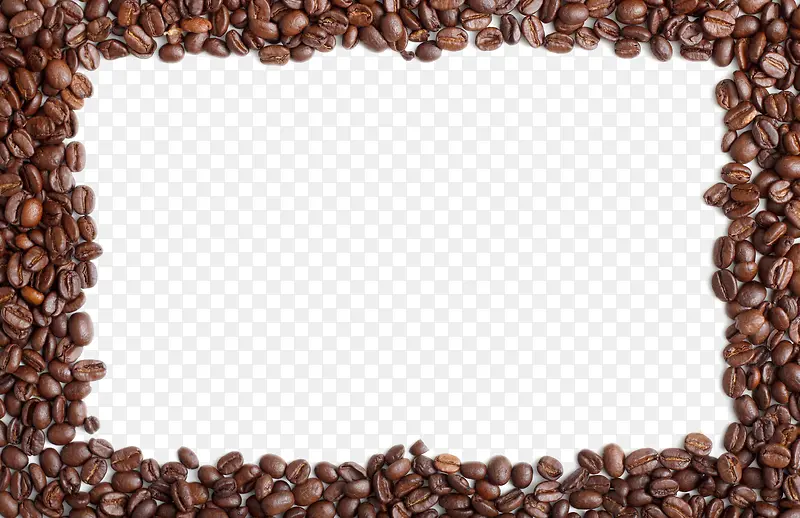 咖啡豆边框