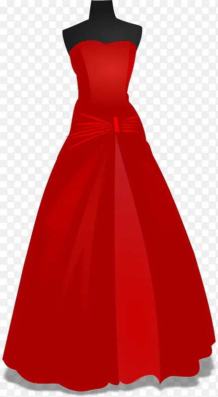 红色的婚纱