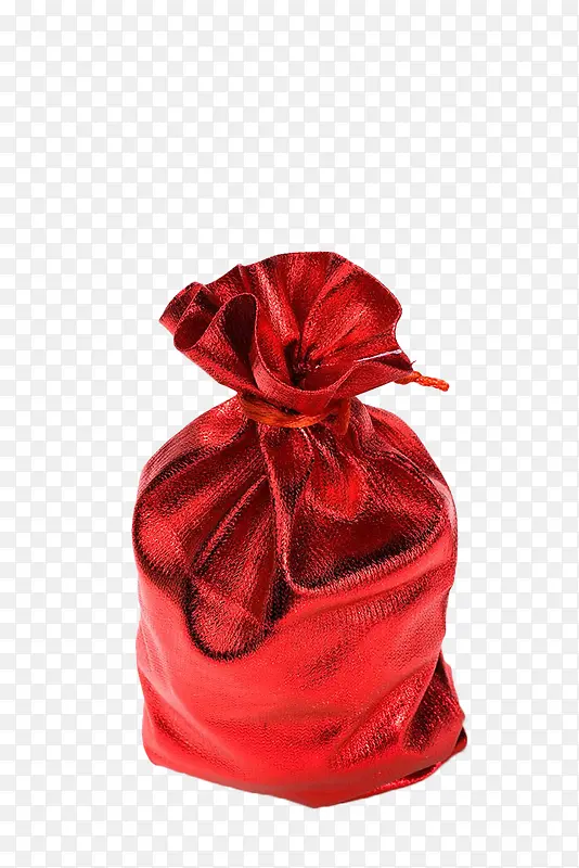 红色束口礼袋