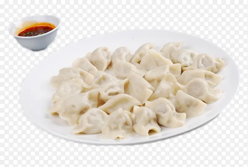 一盘水饺加辣椒油免扣素材