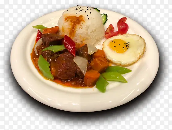 健康红烩牛肉饭