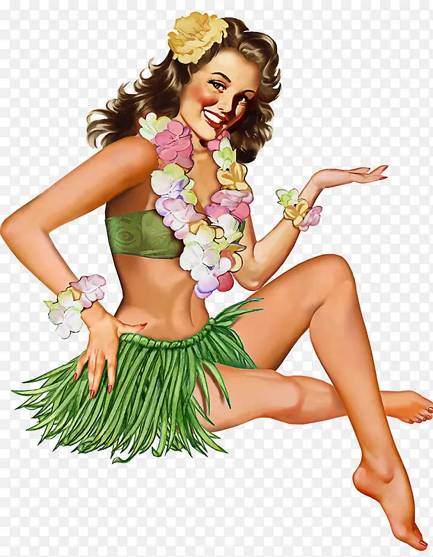 夏威夷草裙美女