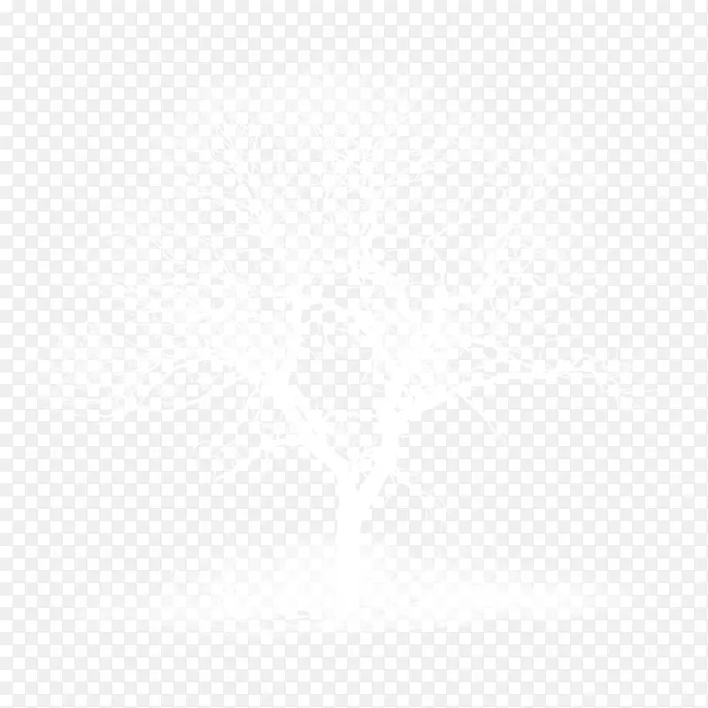 白色矢量树木枯树素材背景