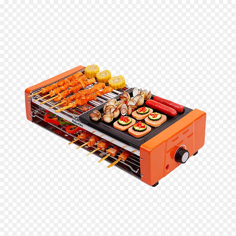 橙色无烟烤肉机设计