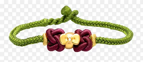 芭法娜绿色编织手链