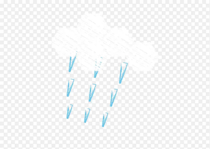 小雨粉笔天气图标
