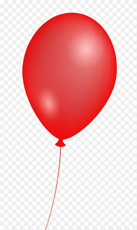 红色气球飞