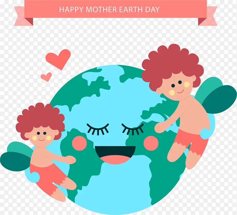 母亲地球日快乐蓝色地球