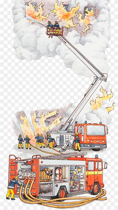 消防队伍救火