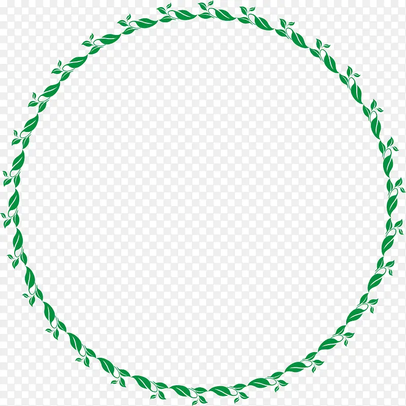 绿色的圆环
