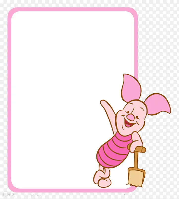 粉红猪宣传框