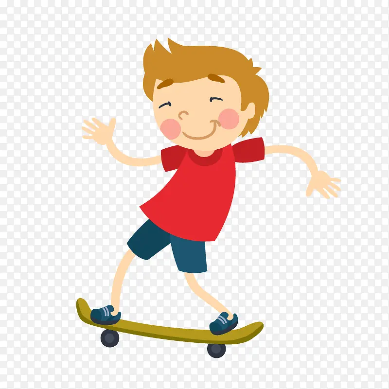 滑板男孩