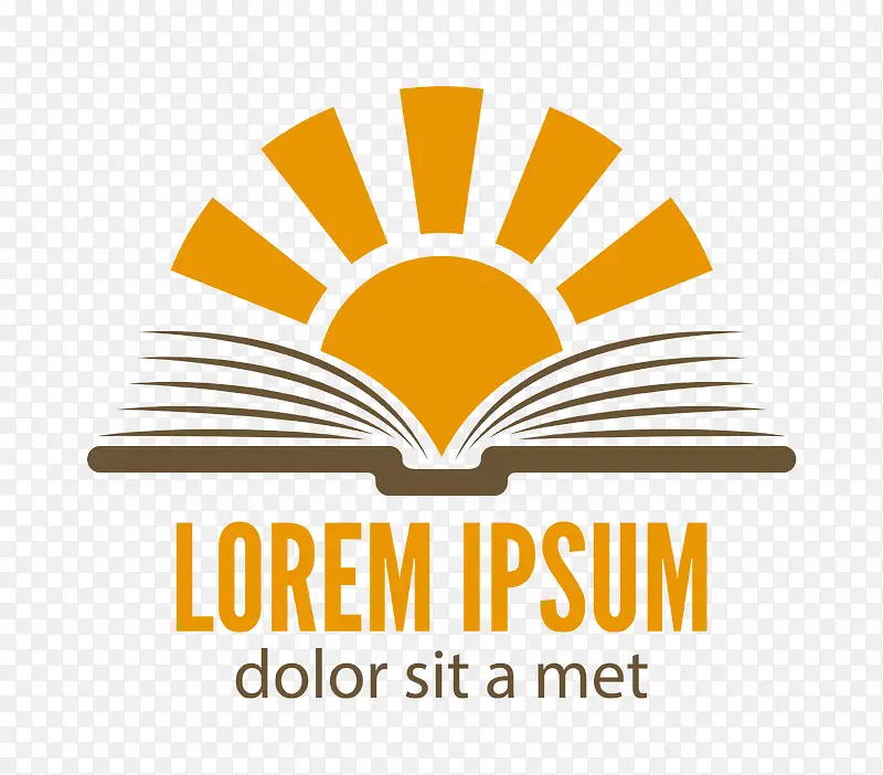 矢量图书logo