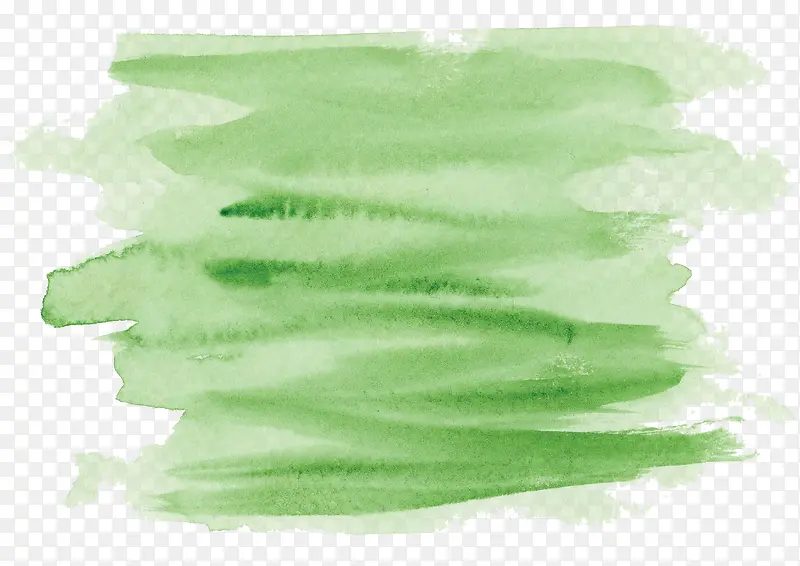 绿色清新背景手绘水彩涂鸦