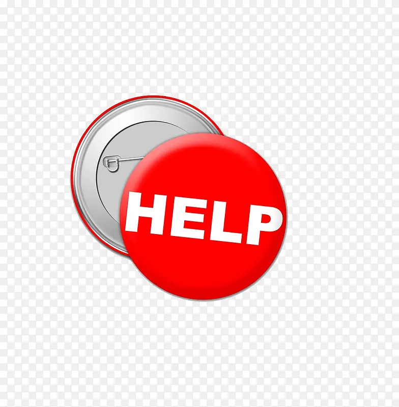 卡通红色help胸章PNG图片素材下载_图片编号9354830-PNG素材网