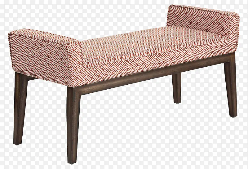新古典布艺床尾凳