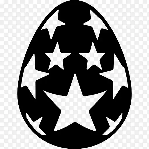 复活节彩蛋被星星图标