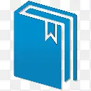 书籍蓝色电脑桌面网页图标