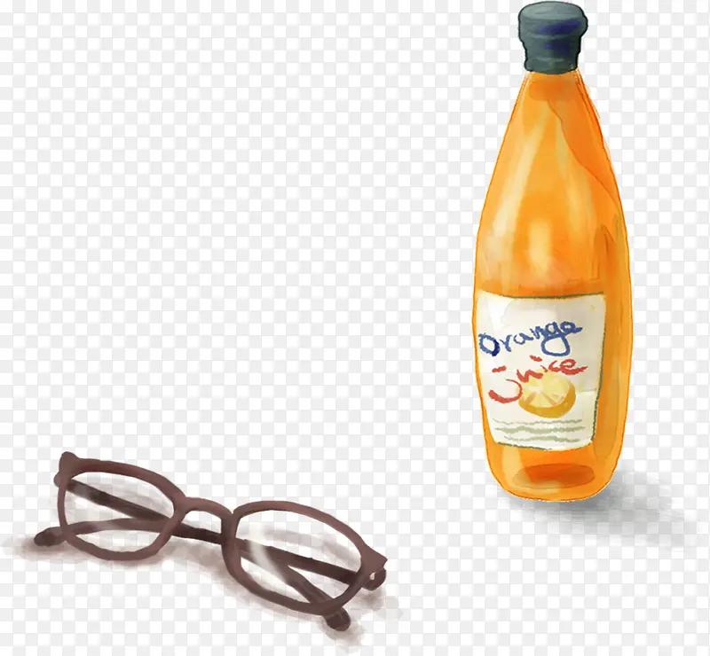 手绘橙汁眼镜栏目