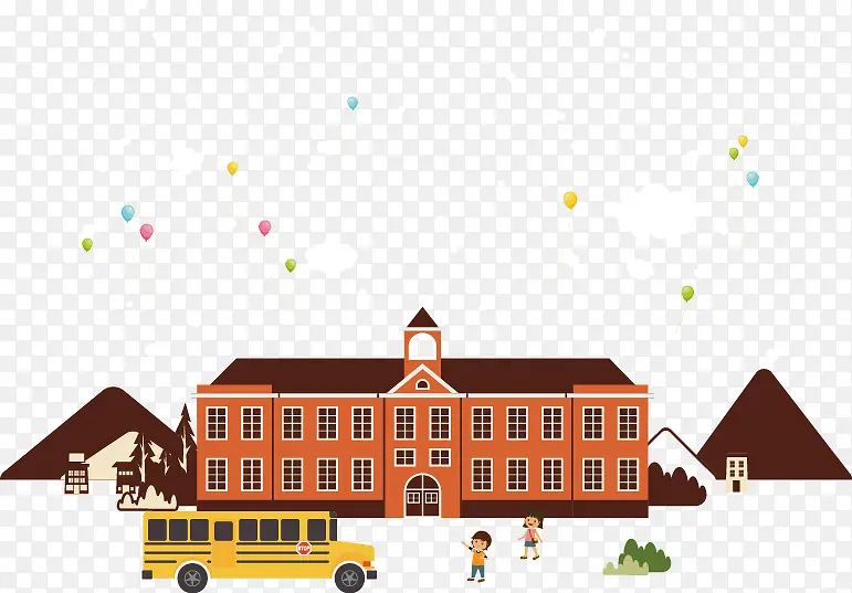 创意开学校园PNG图片素材下载_图片编号9363062-PNG素材网