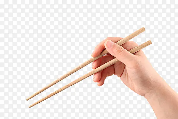 握着筷子的手