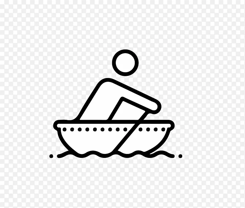 划船运动图标