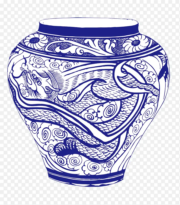 古典青花瓷瓶