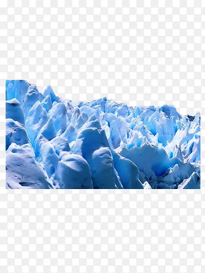 蓝色冰川风景