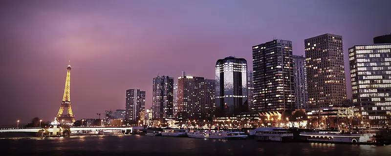 巴黎城市绝美夜景